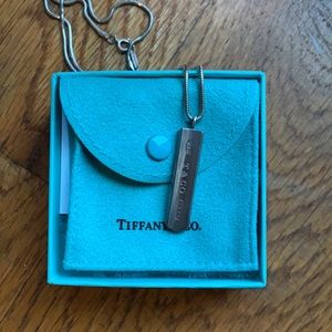Tiffany & Co Drop Bar Necklace